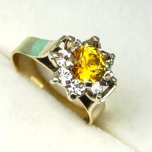 9ct Gold Citrine Ring