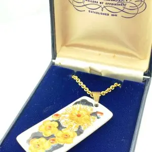 Vintage Danish Porcelain Pendant - Royal Copenhagen - A Michelsen