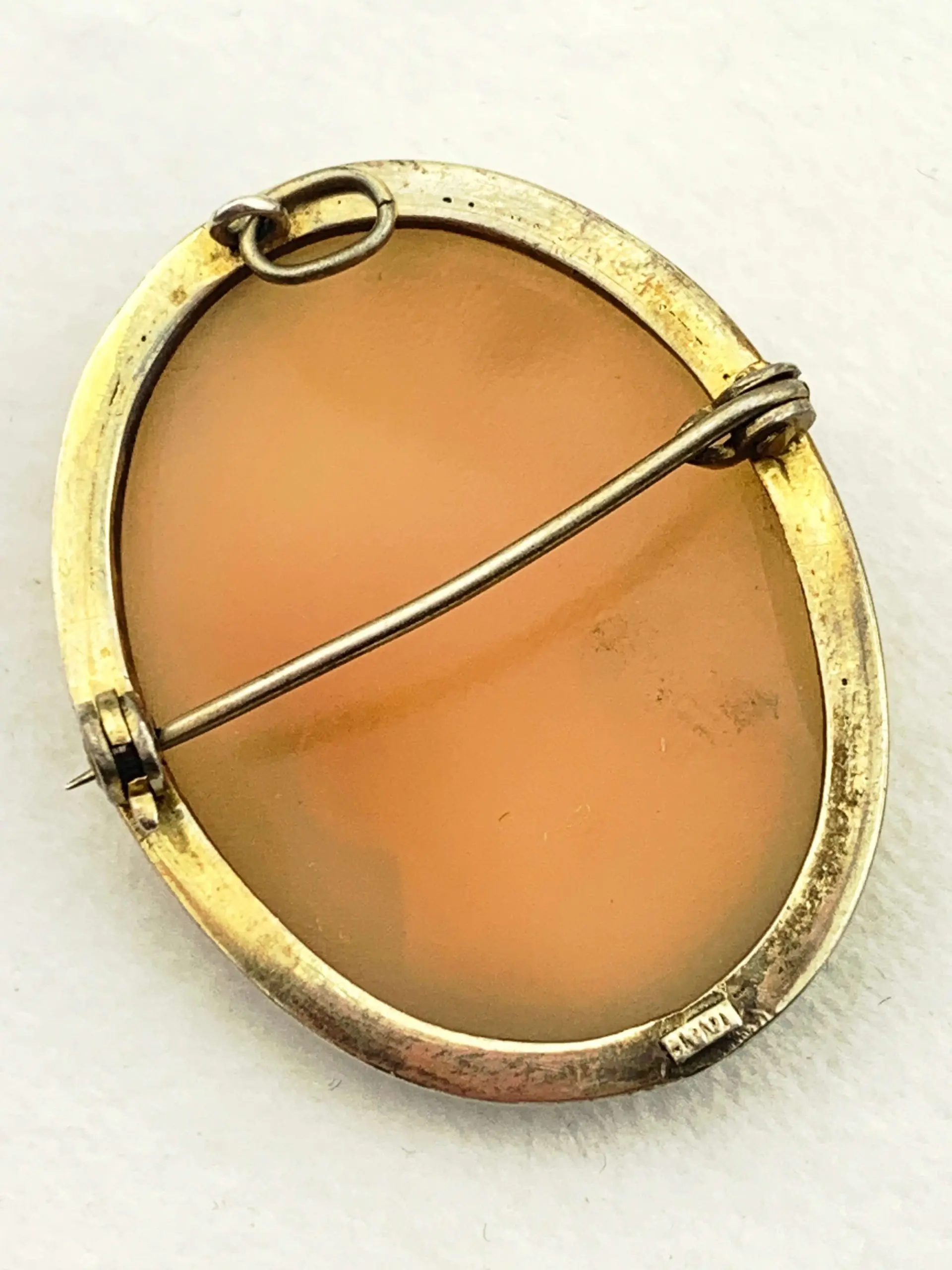 Vintage 9ct Gold Cameo Brooch - Image 4