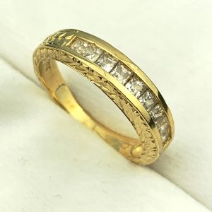 14ct Gold Ring Cubic Zirconia - NEW