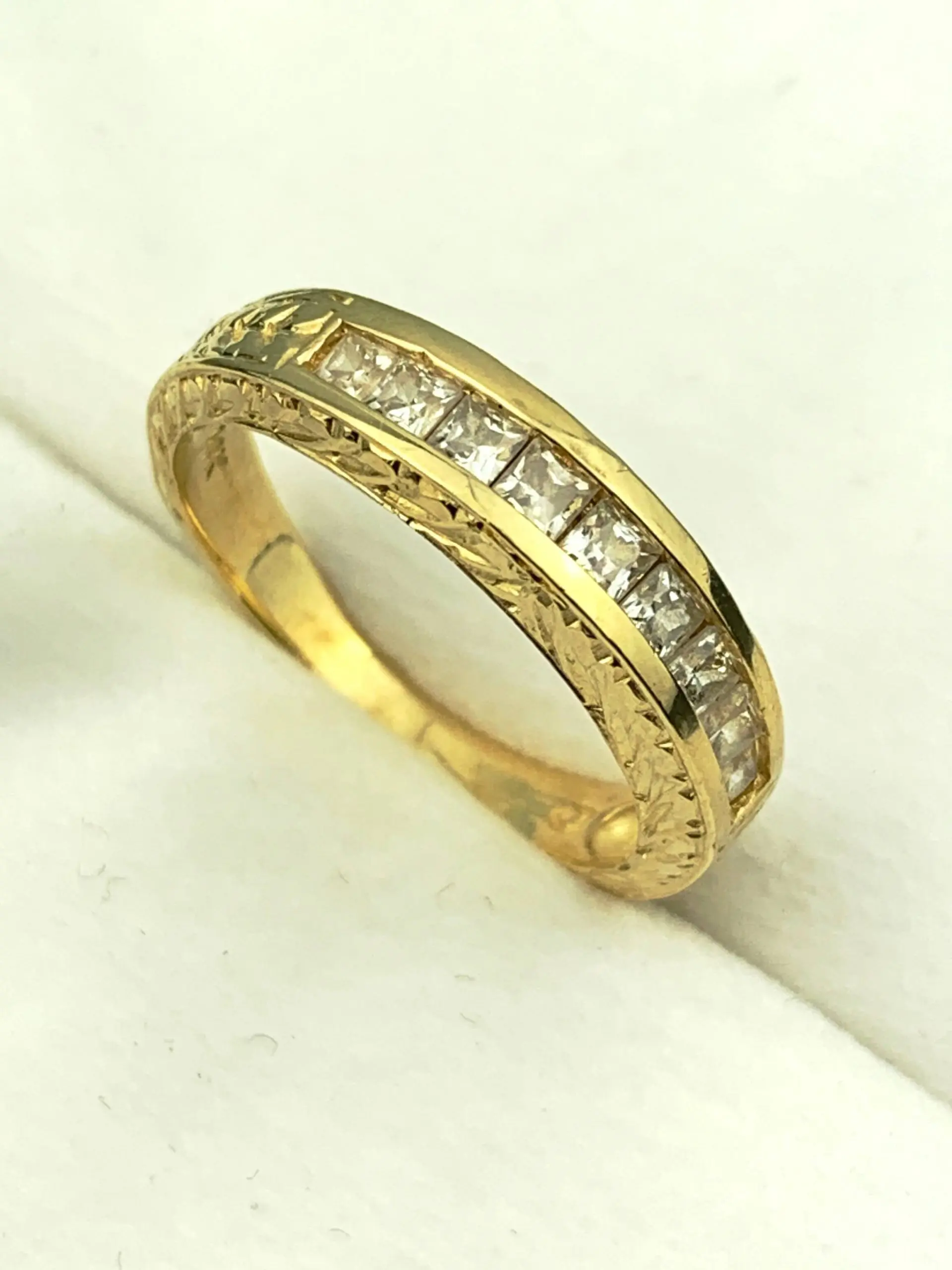 14ct Gold Ring Cubic Zirconia - NEW