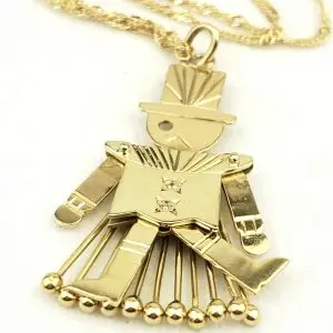 18ct Gold Ringmaster Pendant & Chain