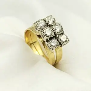 Vintage 18ct Gold Diamond Ring