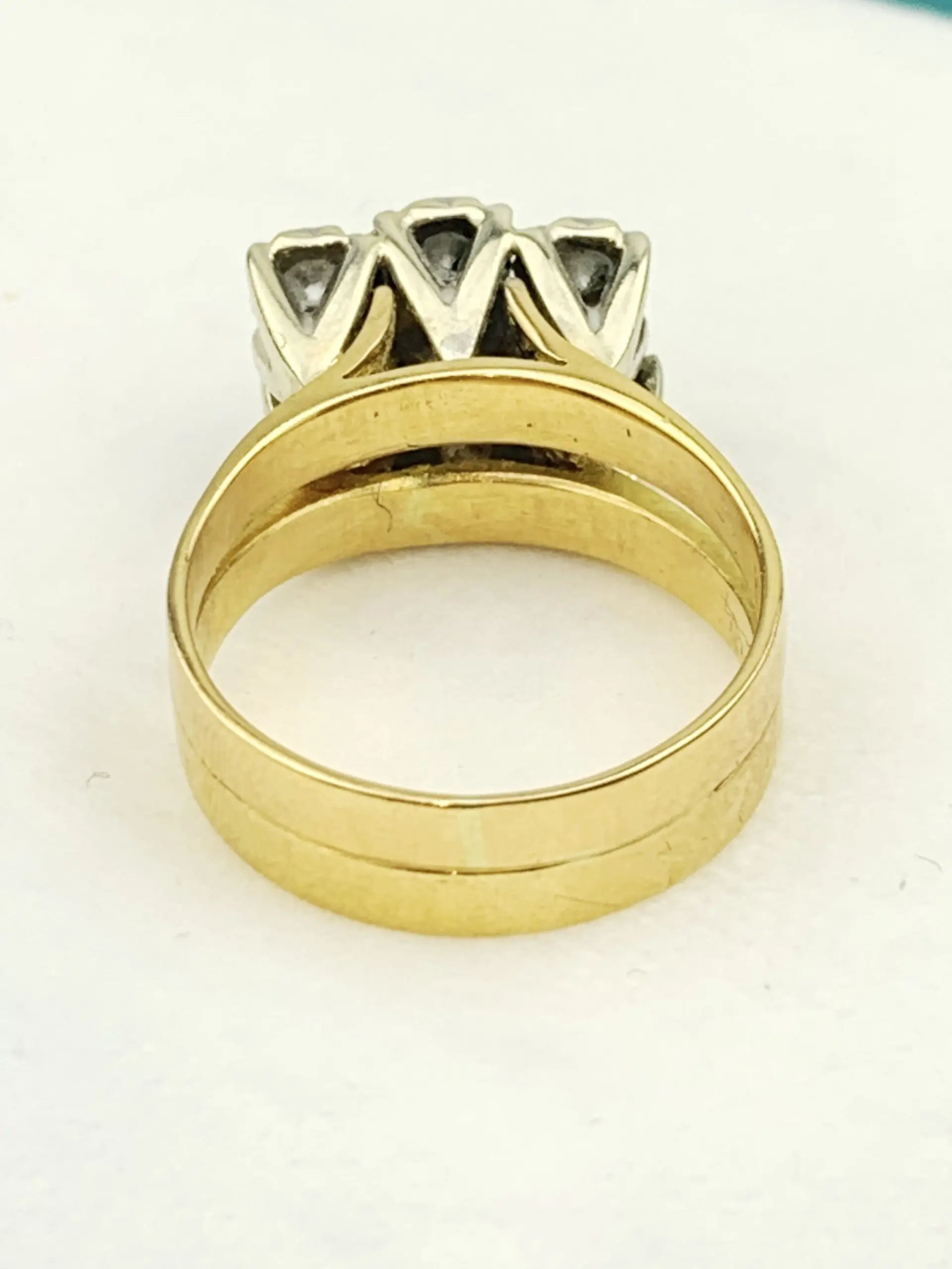 Vintage 18ct Gold Diamond Ring - Image 4