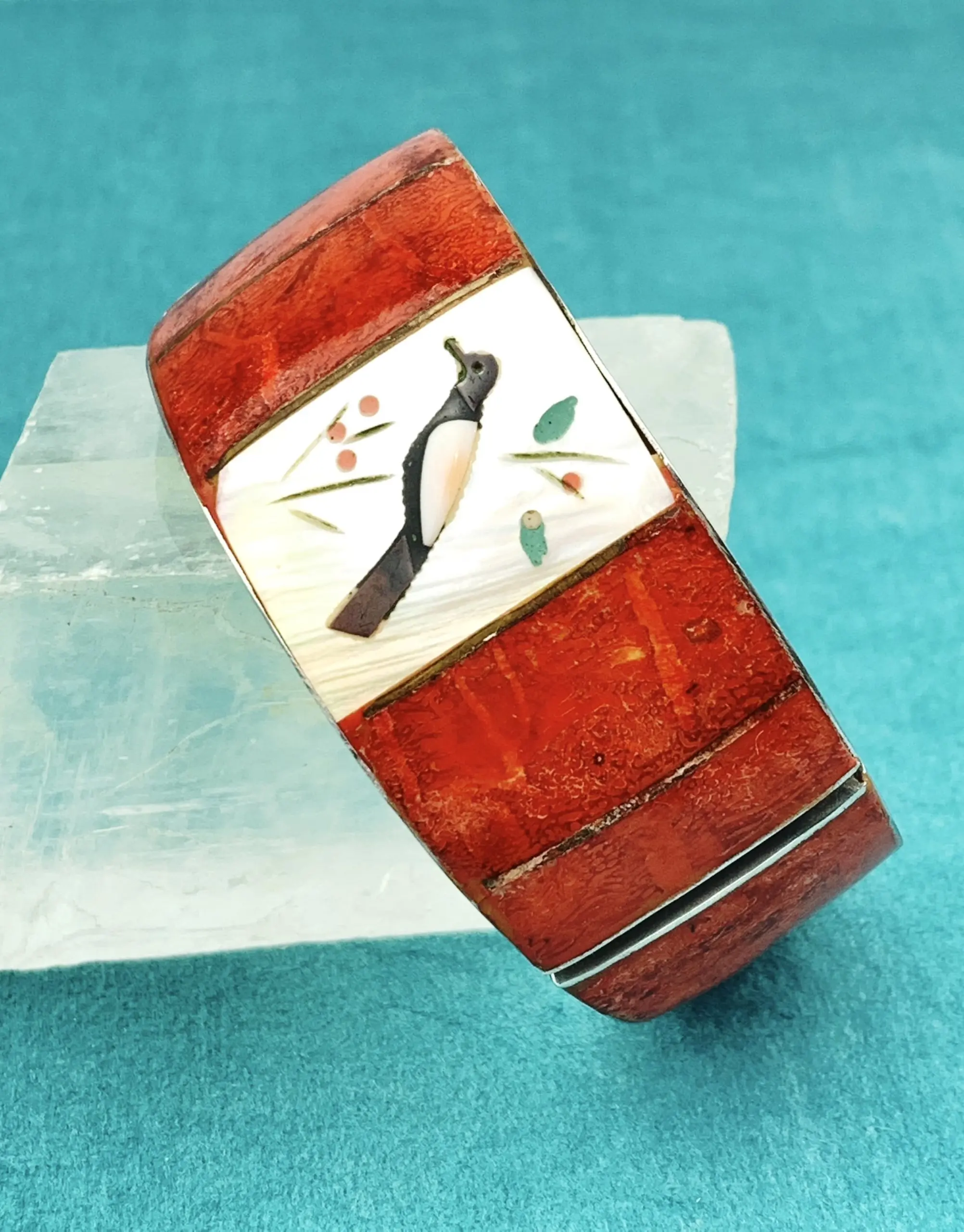 Handmade Native American Sterling Silver Open Cuff Bracelet Bangle