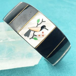 Handmade Native American Sterling Silver Open Cuff Bracelet Bangle