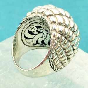 John Hardy Sterling Silver Bedeg Collection Dome Ring