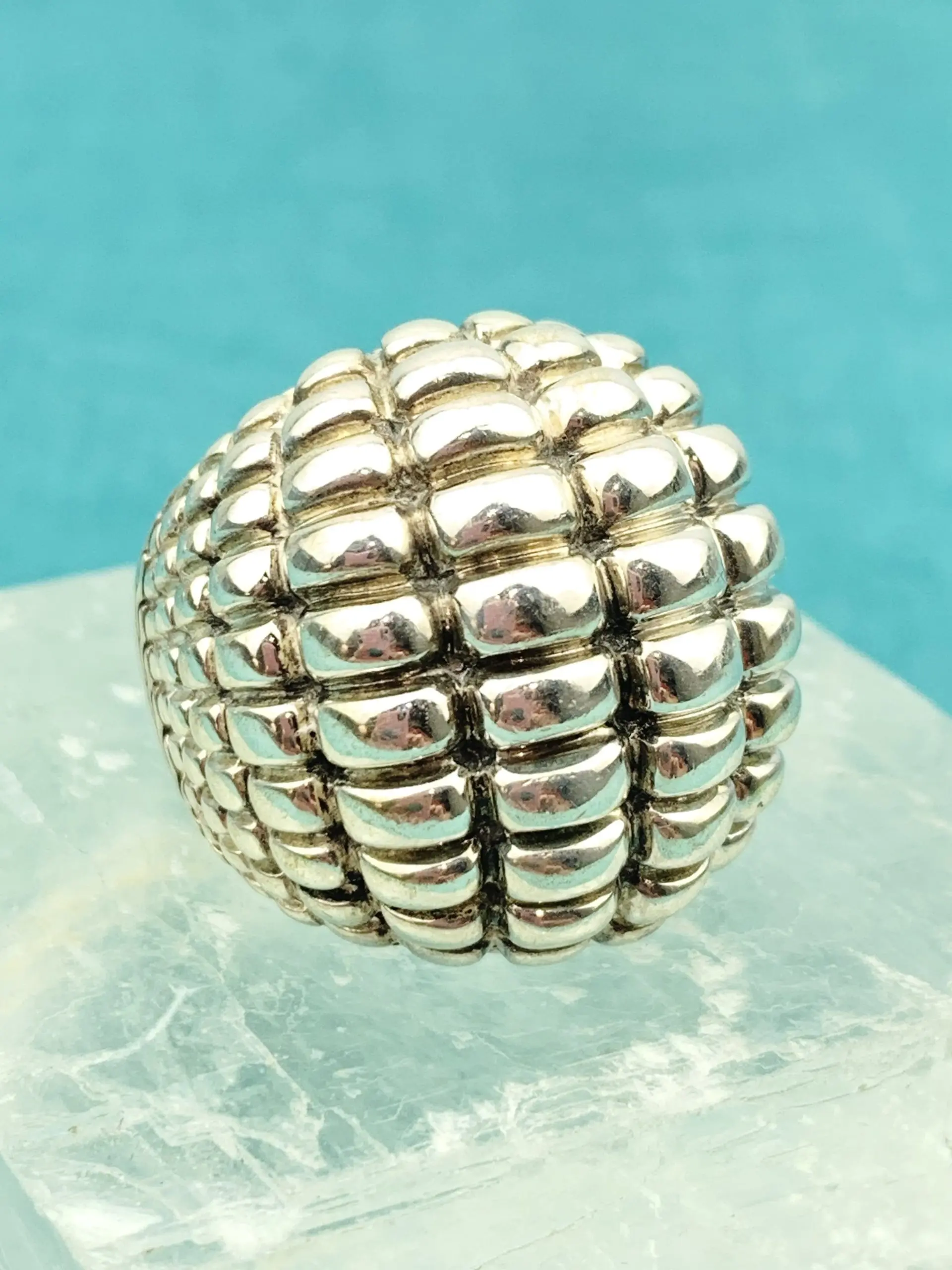John Hardy Sterling Silver Bedeg Collection Dome Ring - Image 3