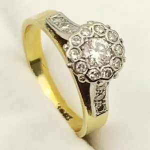 Vintage 18ct Gold Diamond Ring