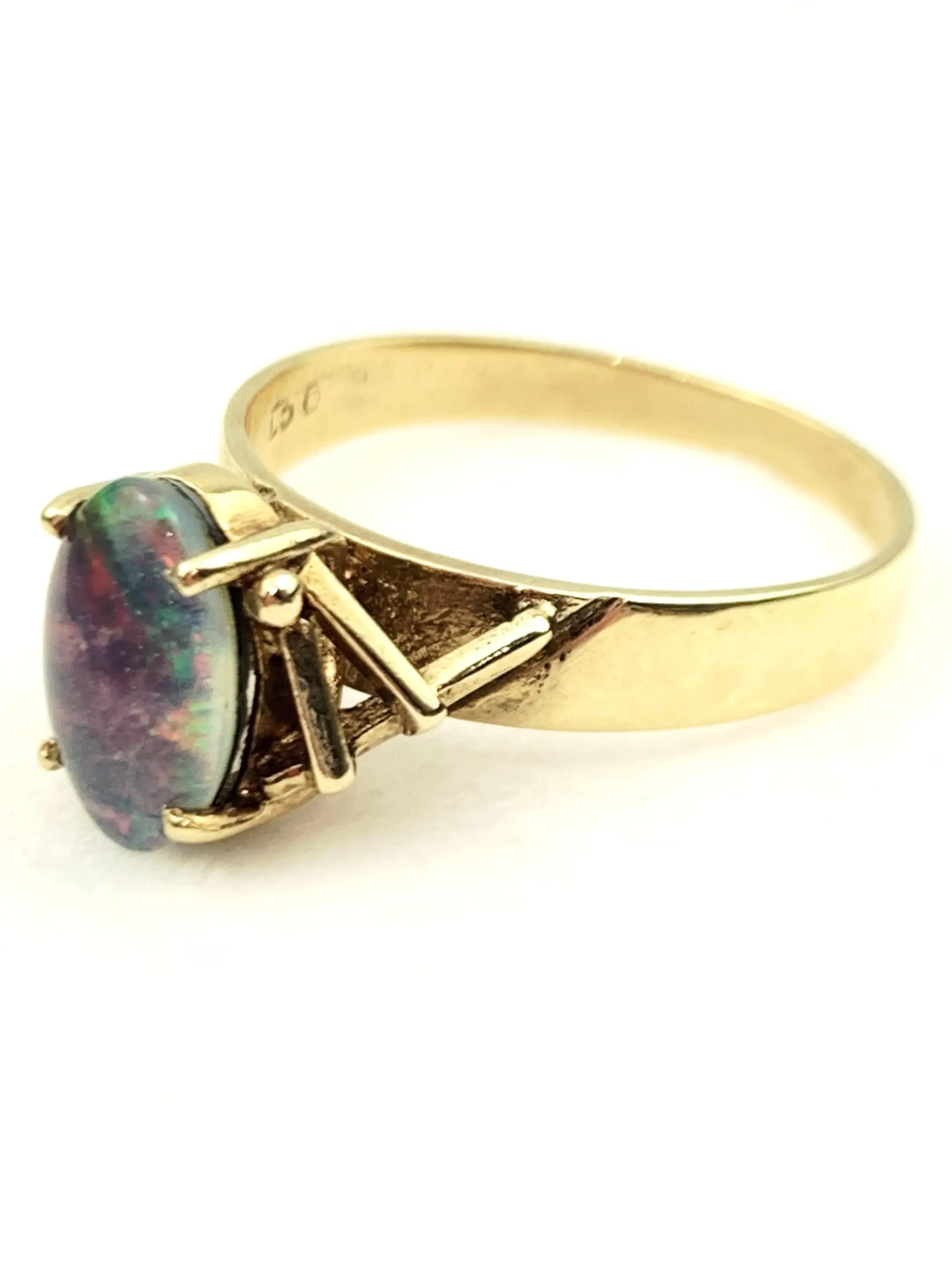 Vintage 9ct Gold Opal Ring - Image 3