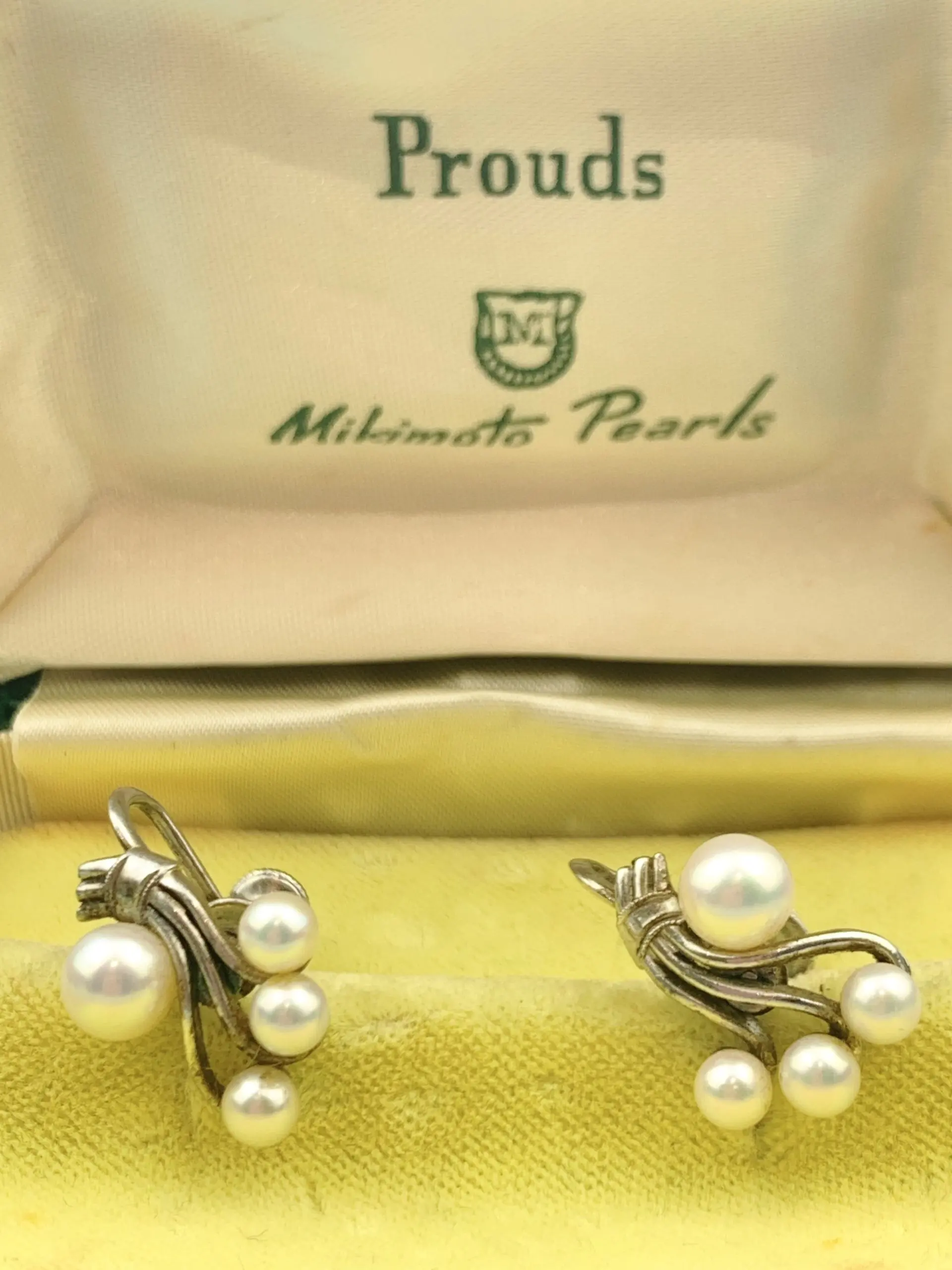 Vintage Mikimoto Screw-On Pearl Earrings