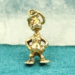 9ct Gold Donald Duck Pendant Charm