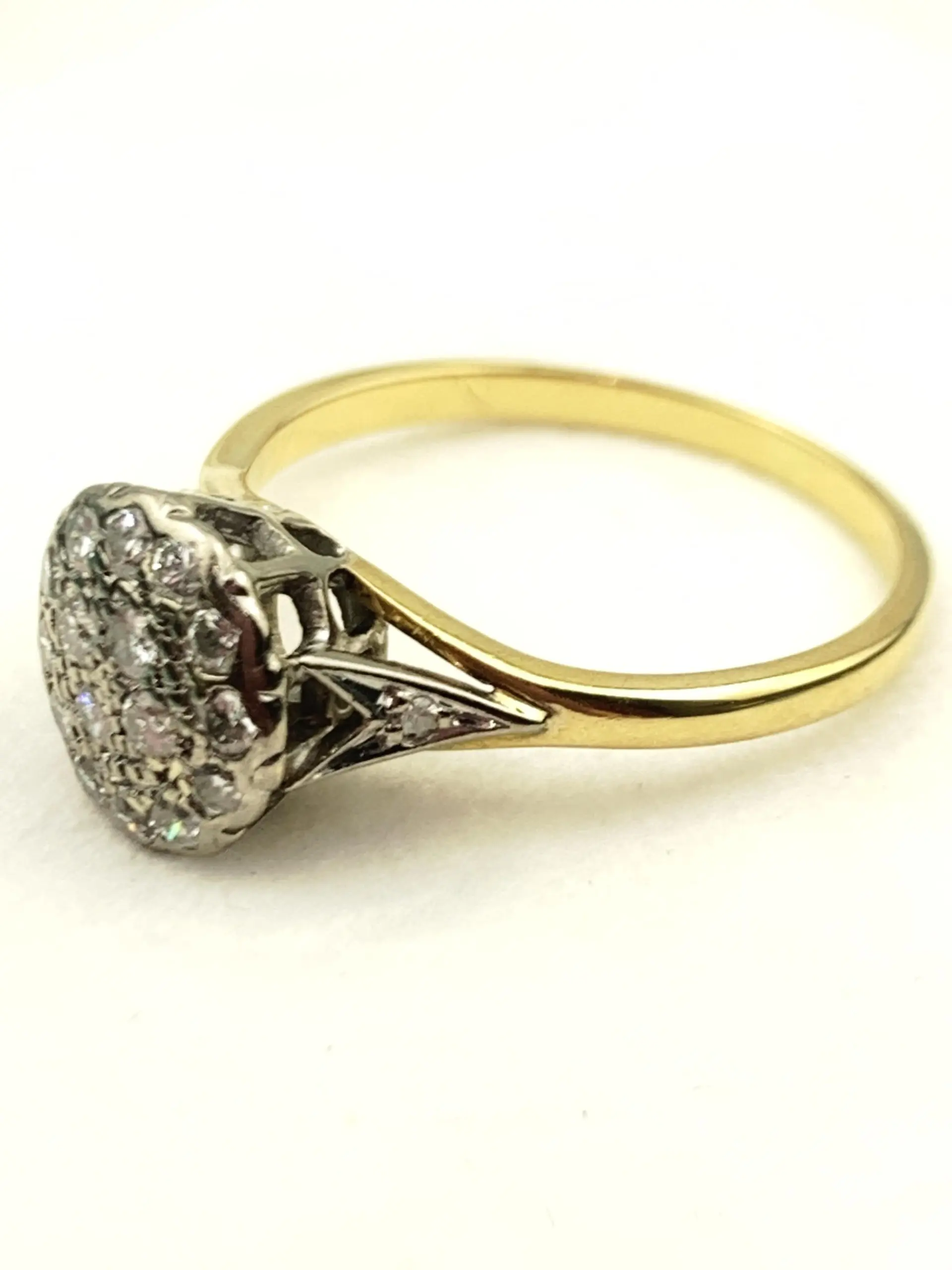 Vintage 18ct Gold Diamond Ring - Image 3