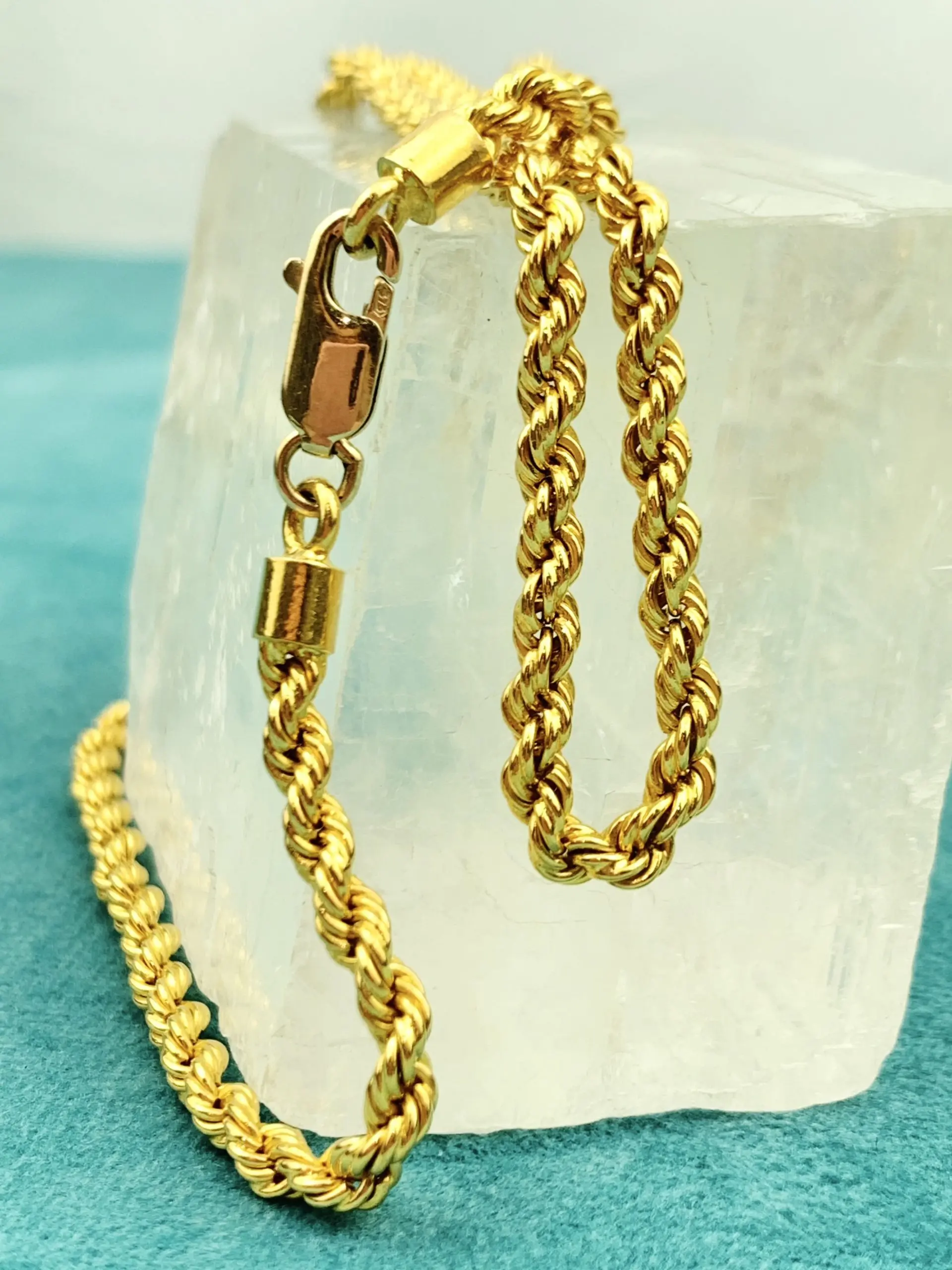 21ct Solid Gold Necklace Fancy Chain - Image 3