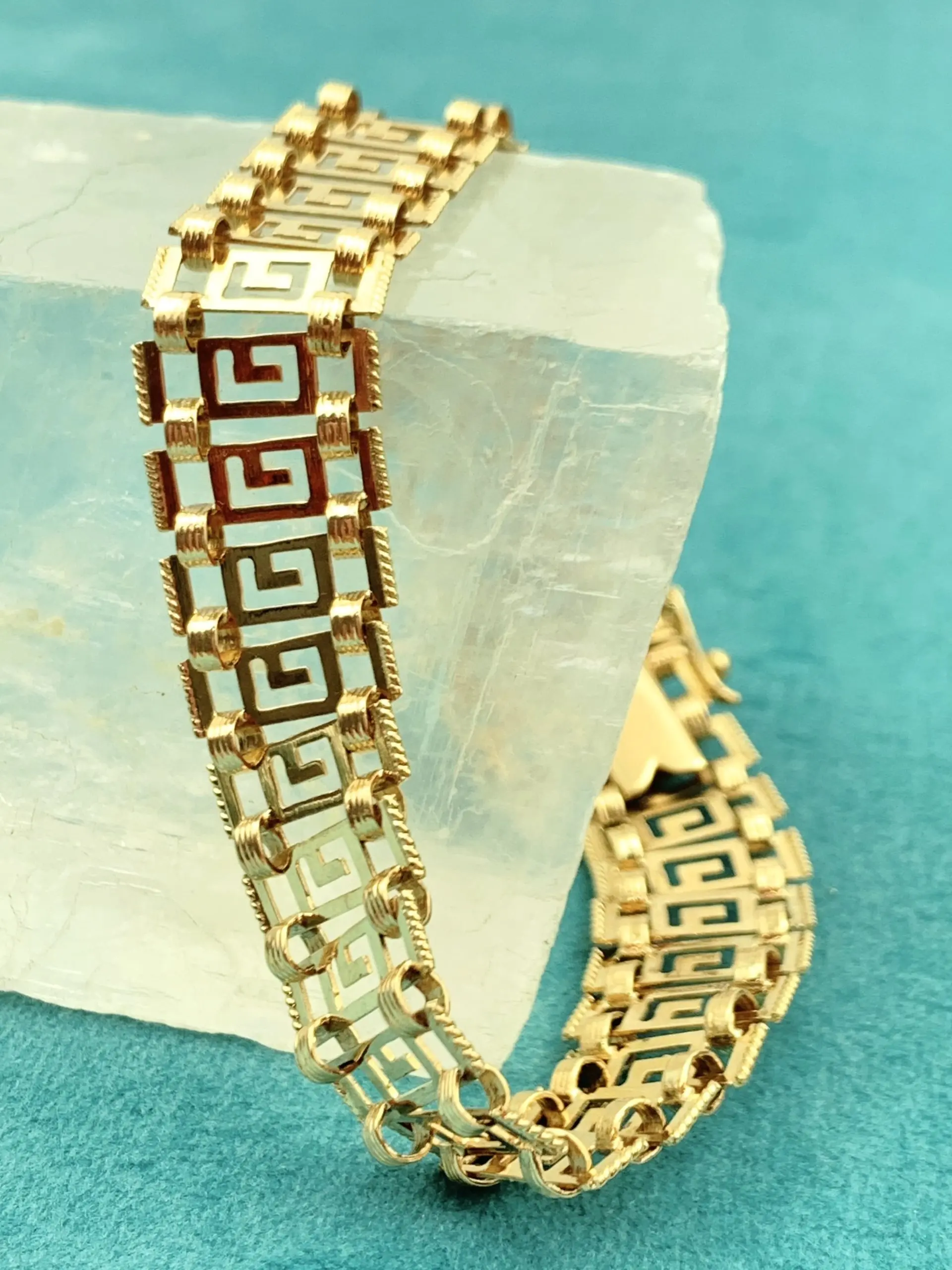 14ct Gold Greek Key Bracelet