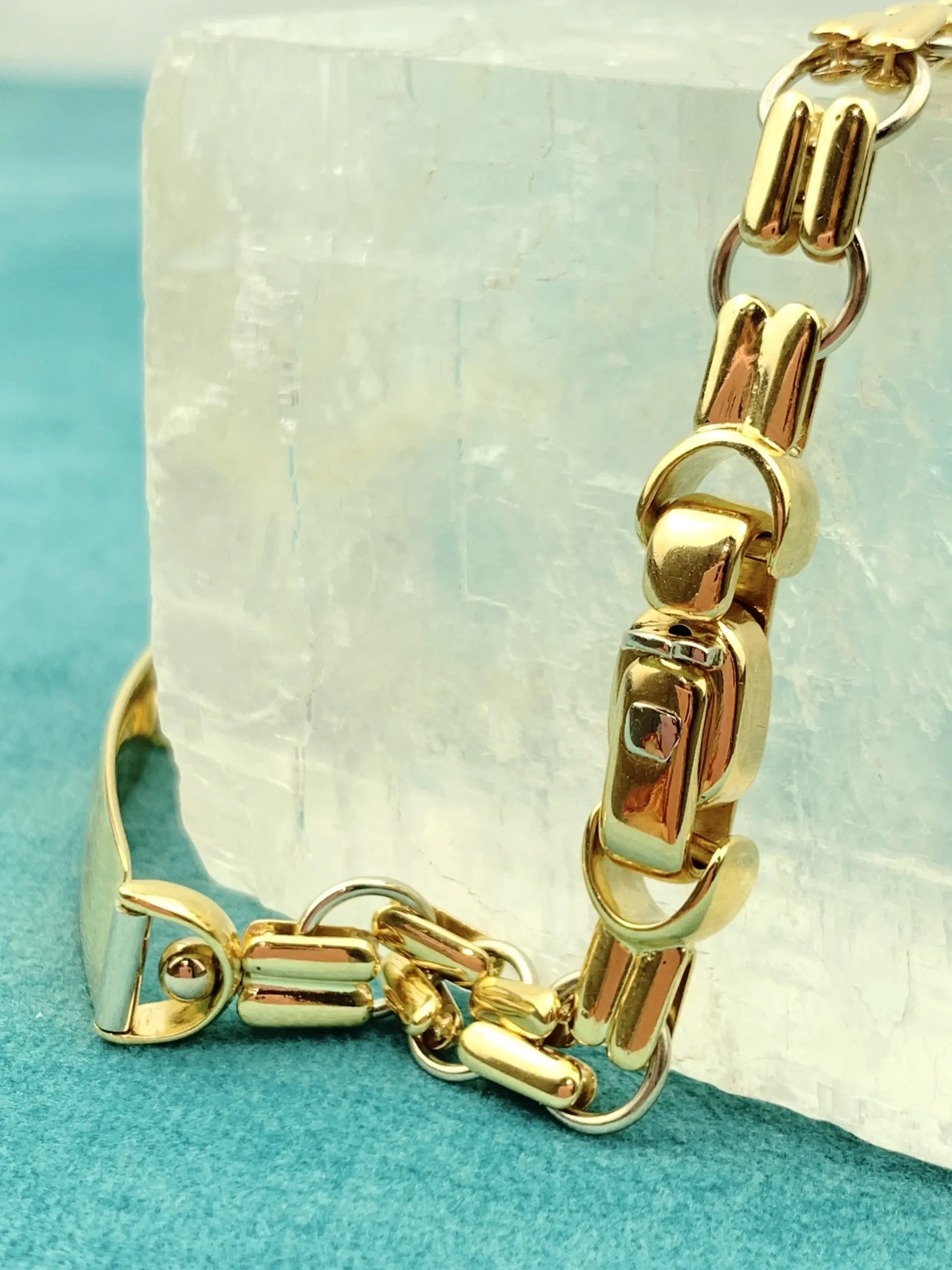 BARAKA 18ct Gold Men's ID Bracelet - Image 4