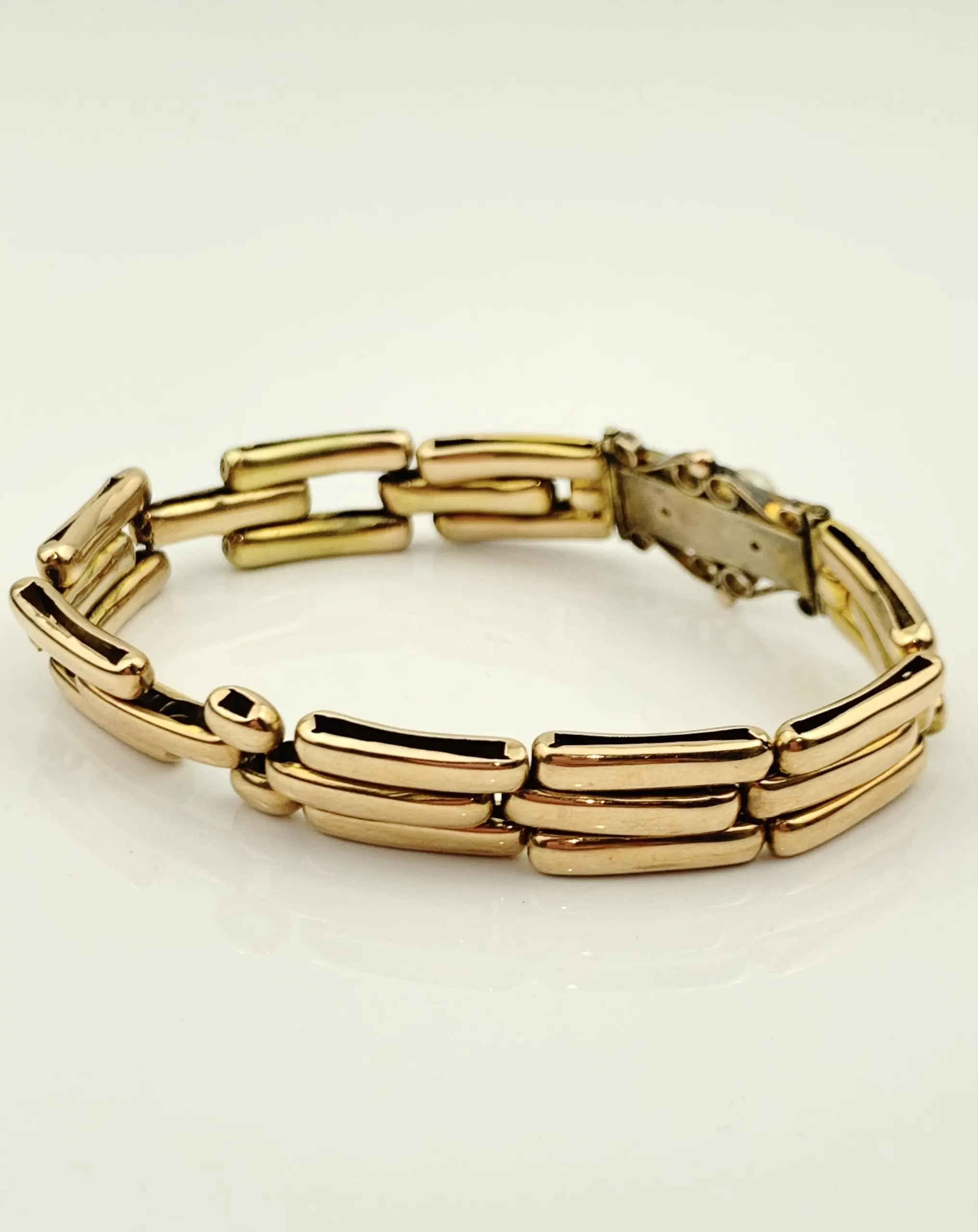 Antique Bracelet 15ct Gold with Pearl & Sapphires - Image 5