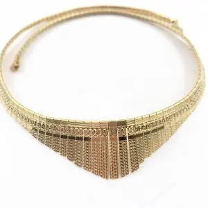 Vintage 18ct Gold Cleopatra Collar Necklace