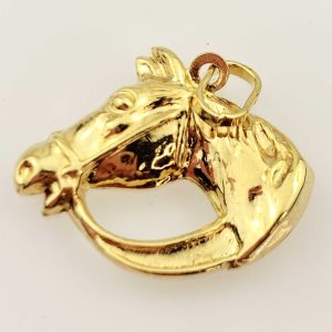 18ct Gold Horse Pendant