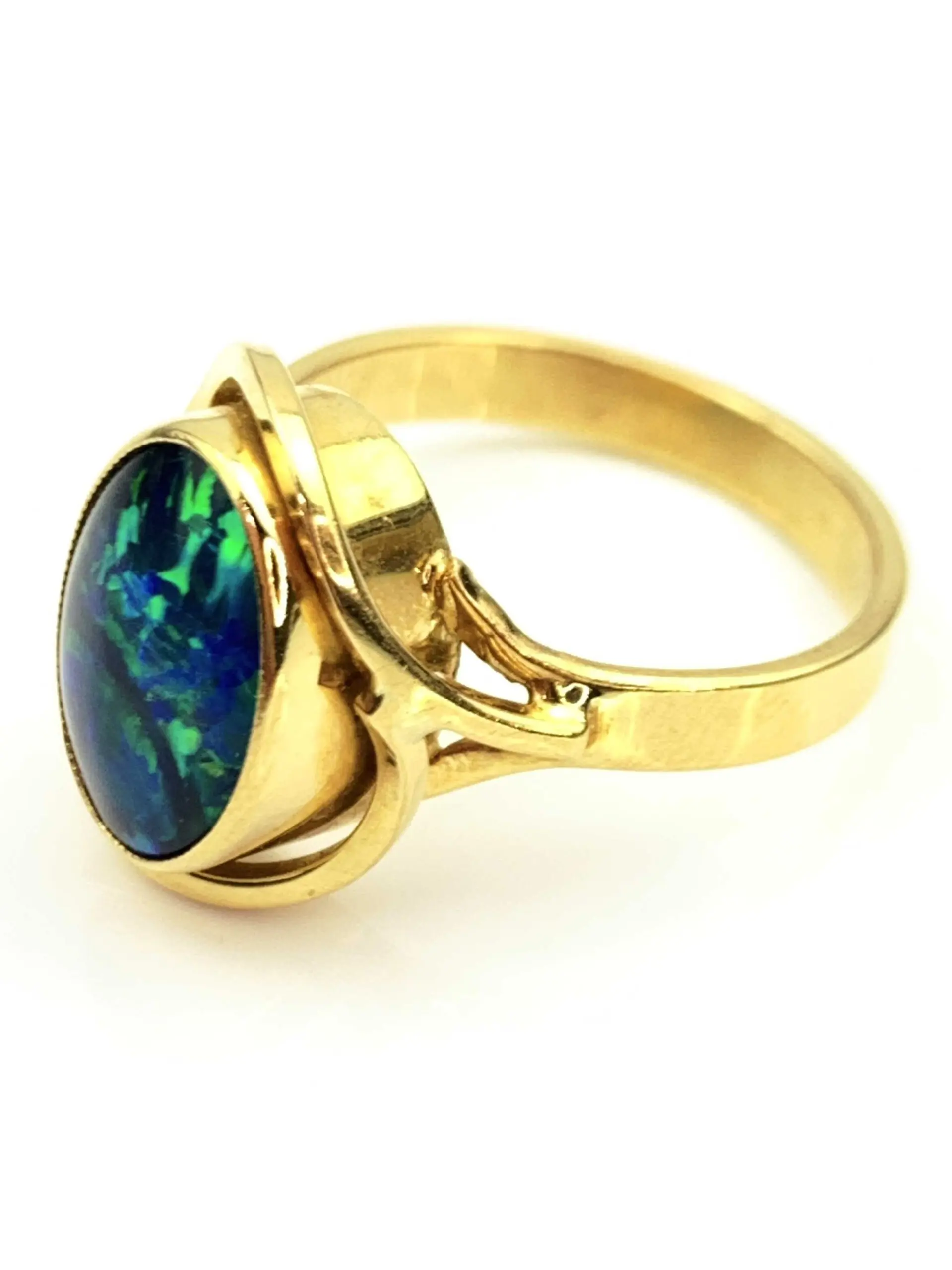 Vintage 18ct Gold Opal Ring - Image 3