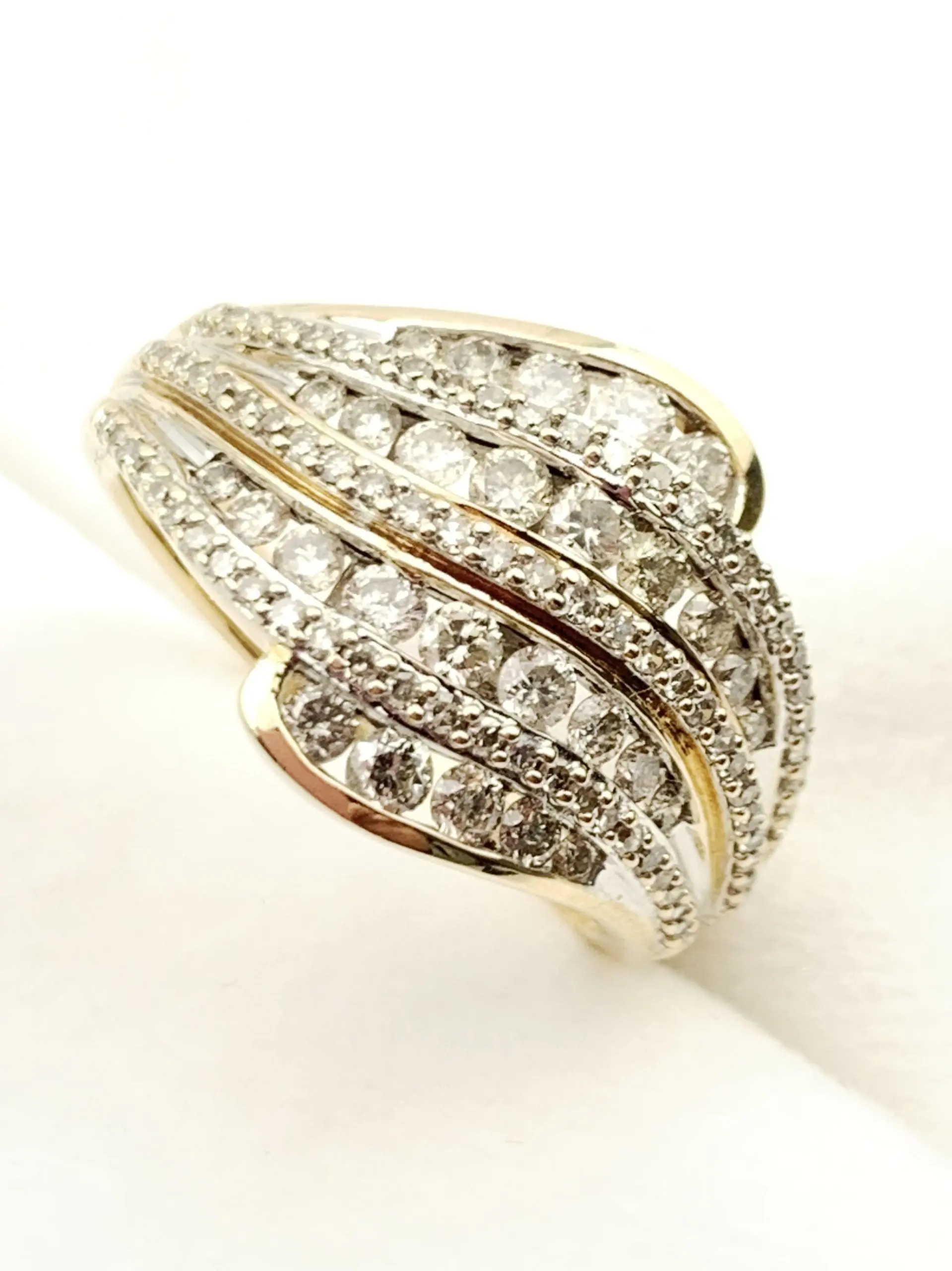 10ct Gold Cluster Diamond Ring