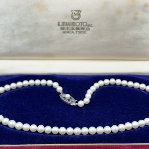 Vintage Mikimoto Pearl Necklace