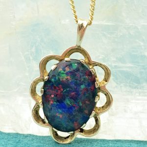 9ct Gold Opal Pendant