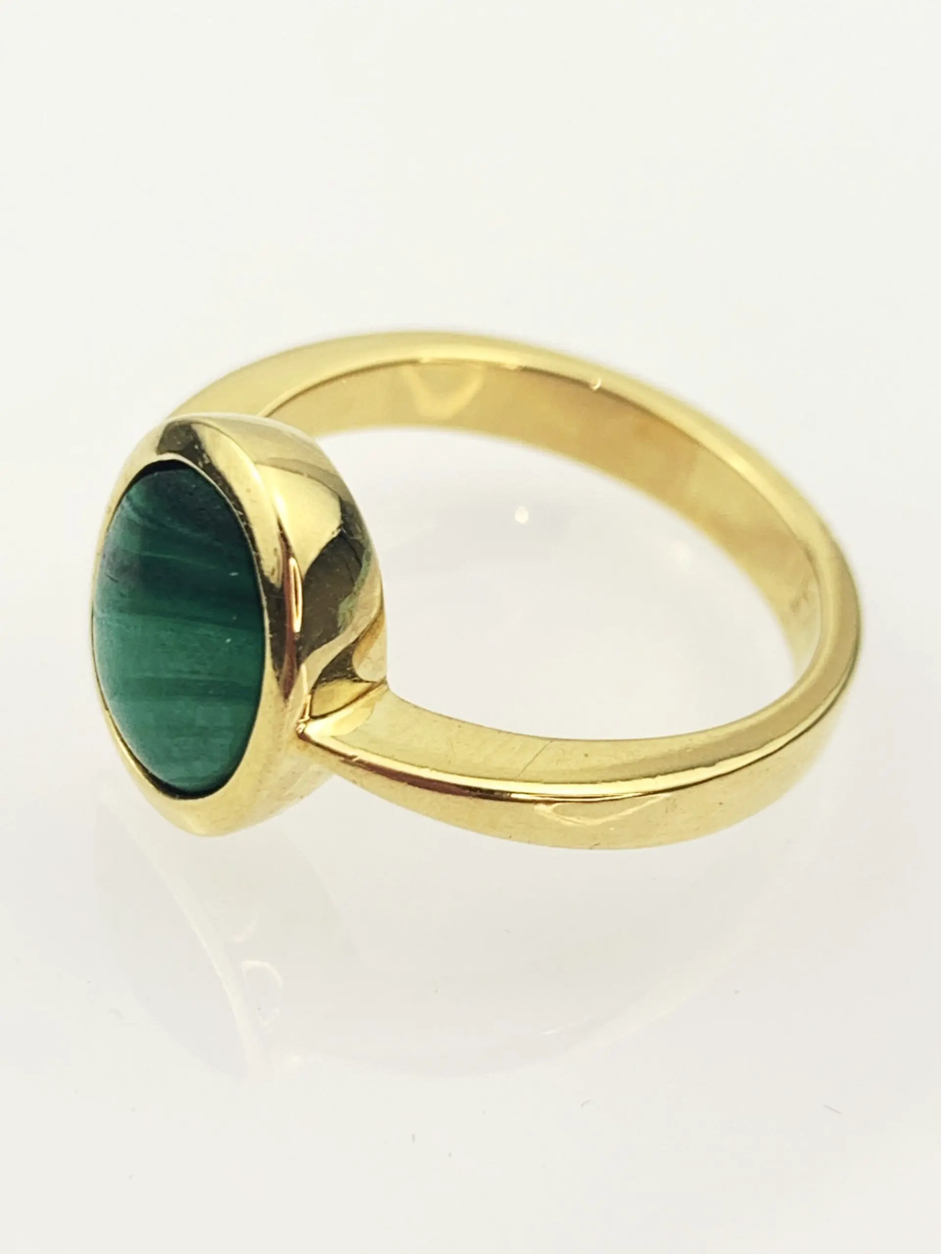 18ct Gold Malachite Ring - Image 3