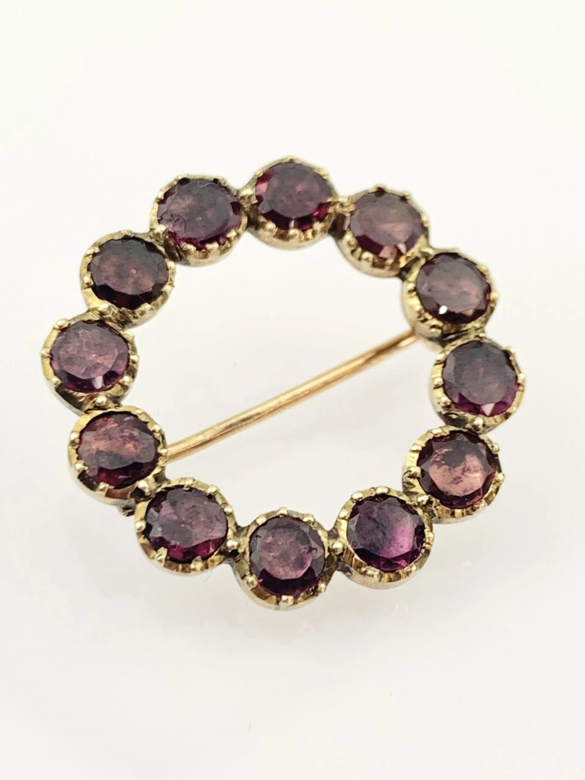 Antique 9ct Gold Bohemian Brooch Pendant