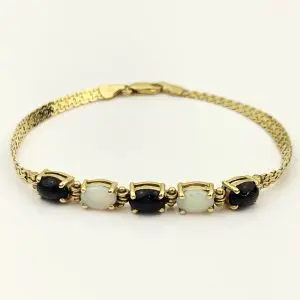 14ct Gold Opal Bracelet