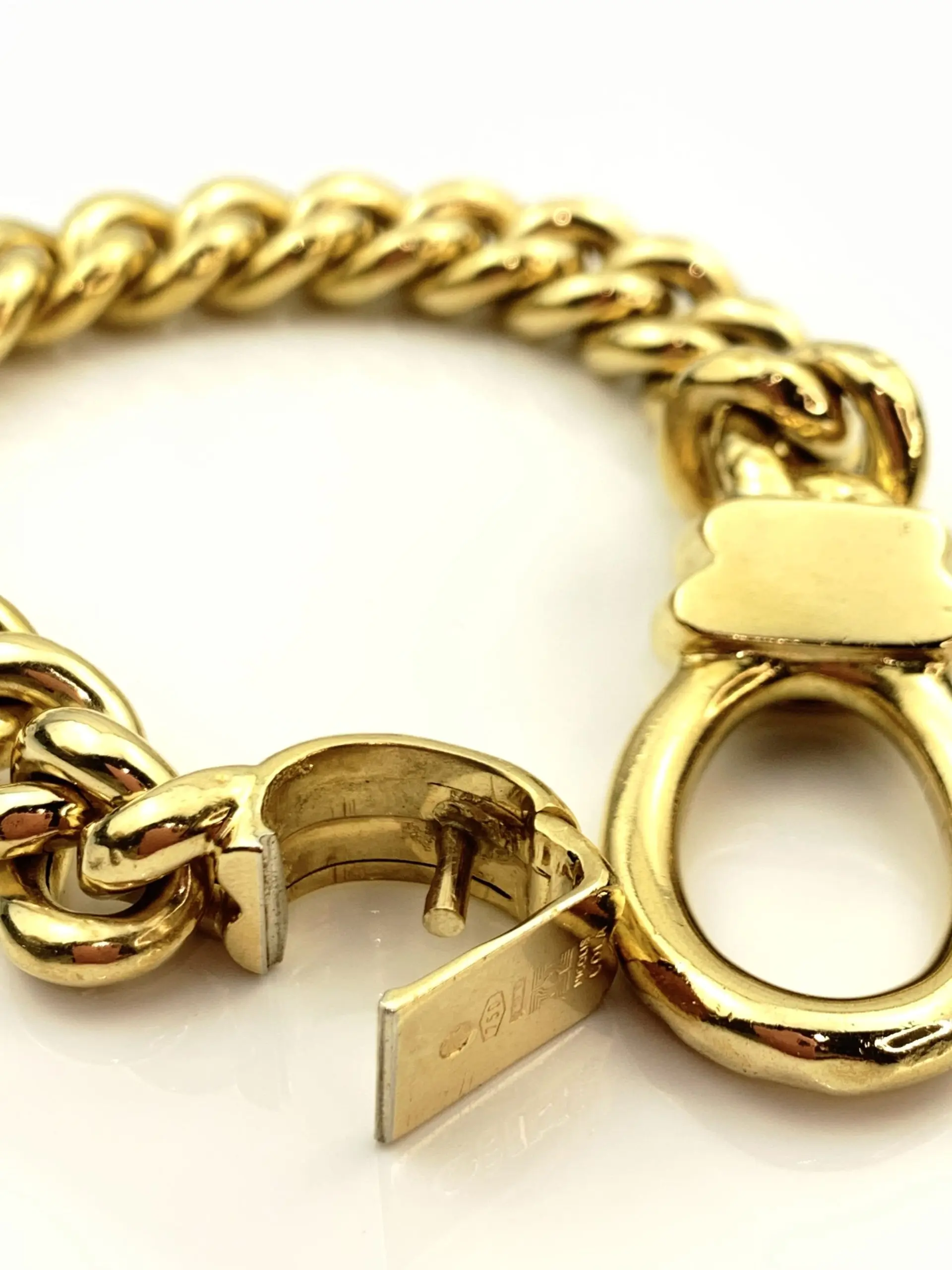 Nicolis Cola 18ct Gold Curb Link Bracelet - Image 3