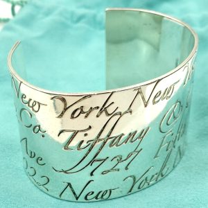 Tiffany & Co 925 Notes Cuff Bangle