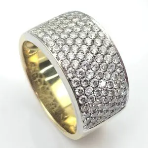 18ct Gold Diamond Cluster Ring - 1.90ct