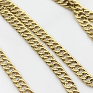18ct Gold Chain Curb Link Necklace