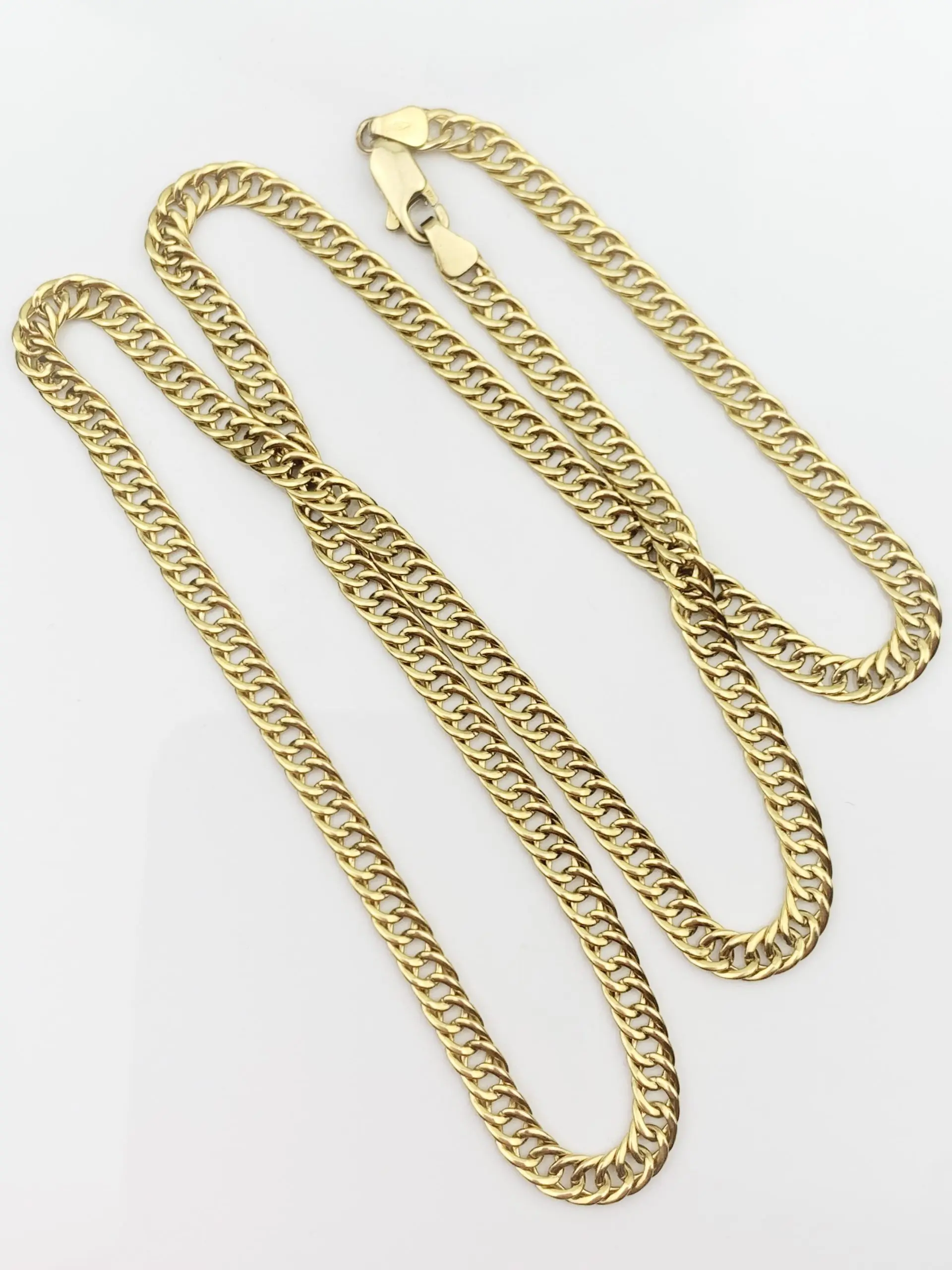 18ct Gold Chain Curb Link Necklace - Image 2