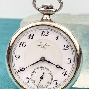Vintage Silver Pocket Watch - Junghans