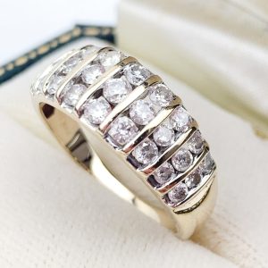 10ct Gold Cluster Diamond Ring