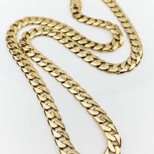 18ct Gold Chain Curb Link Necklace 104.90gms!!