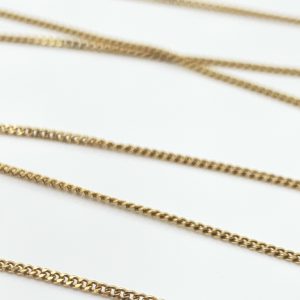 9ct Gold Chain Curb Link Necklace