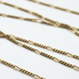 18ct Gold Chain Figaro Link Necklace