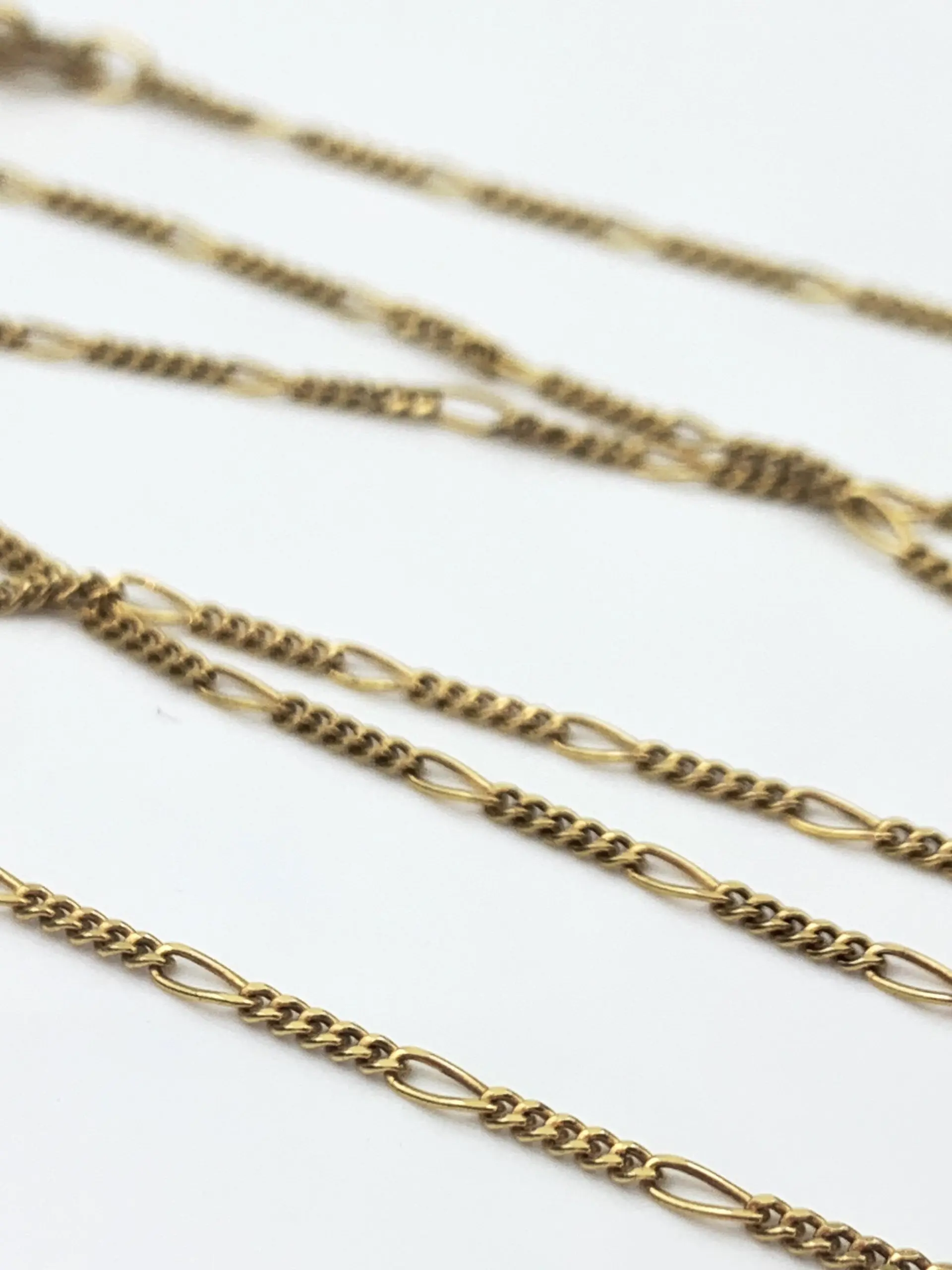 18ct Gold Chain Figaro Link Necklace