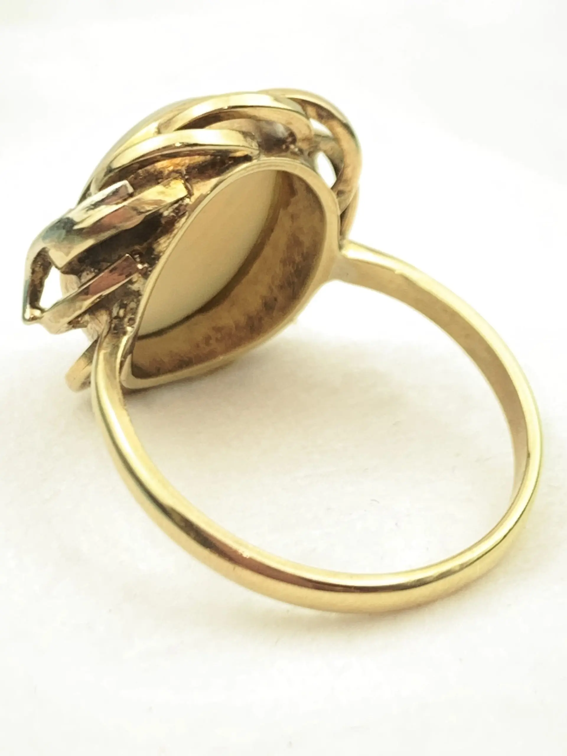 14ct Gold Diamond Opal Ring - Image 4