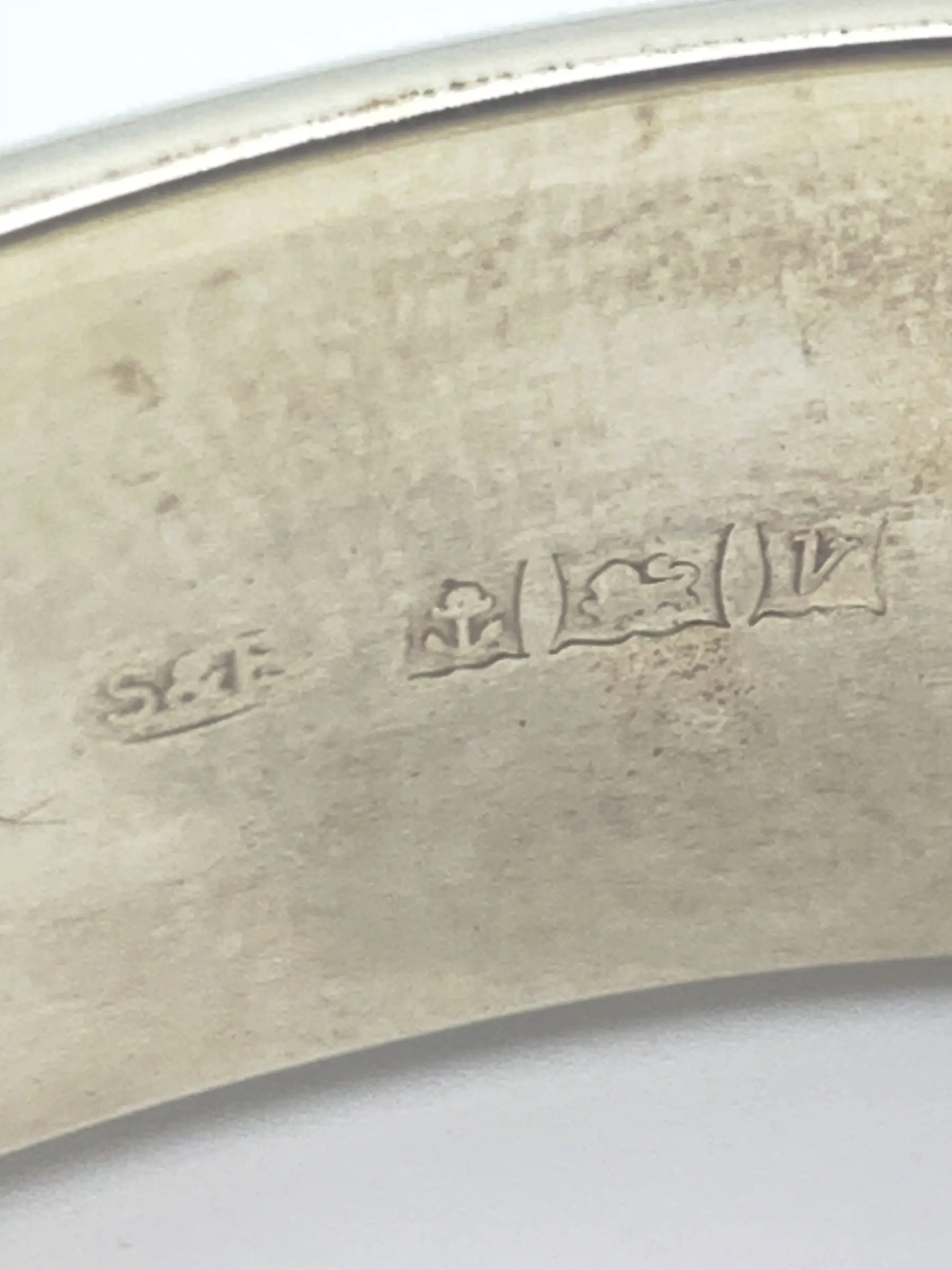 Vintage 925 Sterling Silver Bangle - Image 5