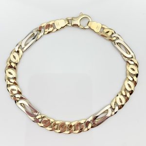9ct Yellow/White Gold Bracelet