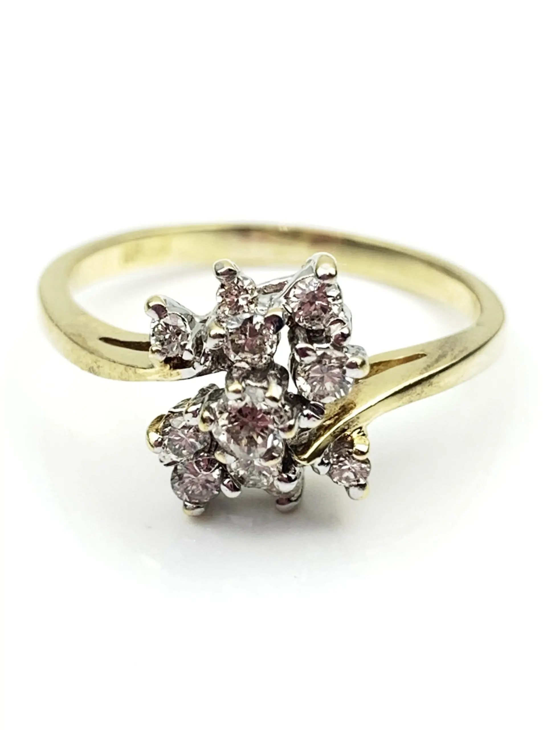 18ct Gold Cluster Diamond Ring - Image 2