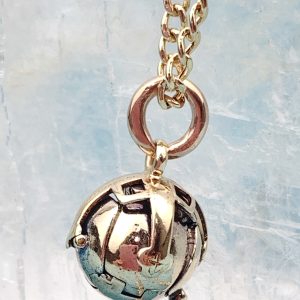 Antique 9ct Gold Masonic Ball Locket Pendant