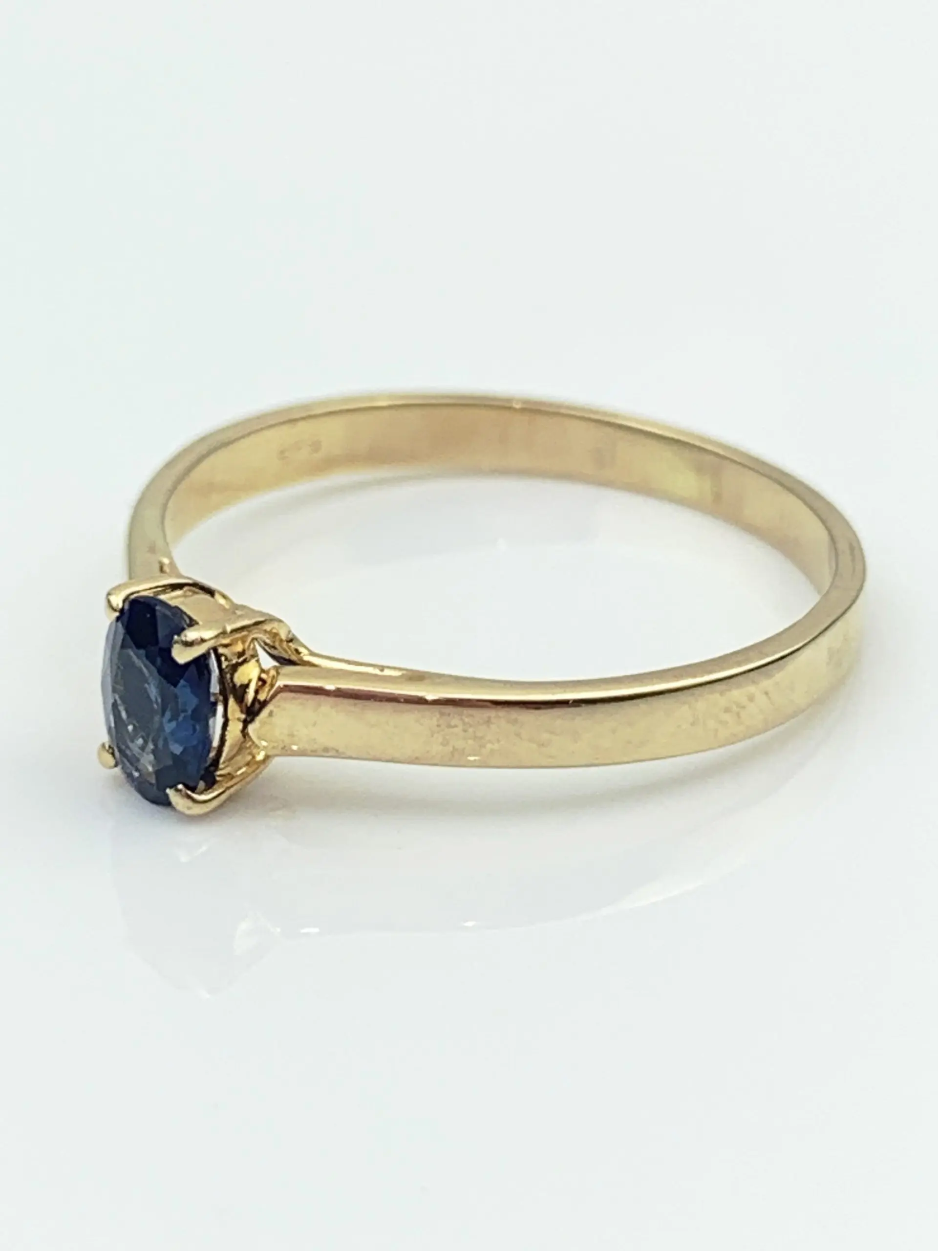14ct Gold Blue Spinel Ring - Image 3