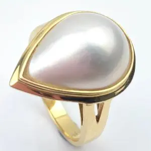 18ct Gold Pearl Ring