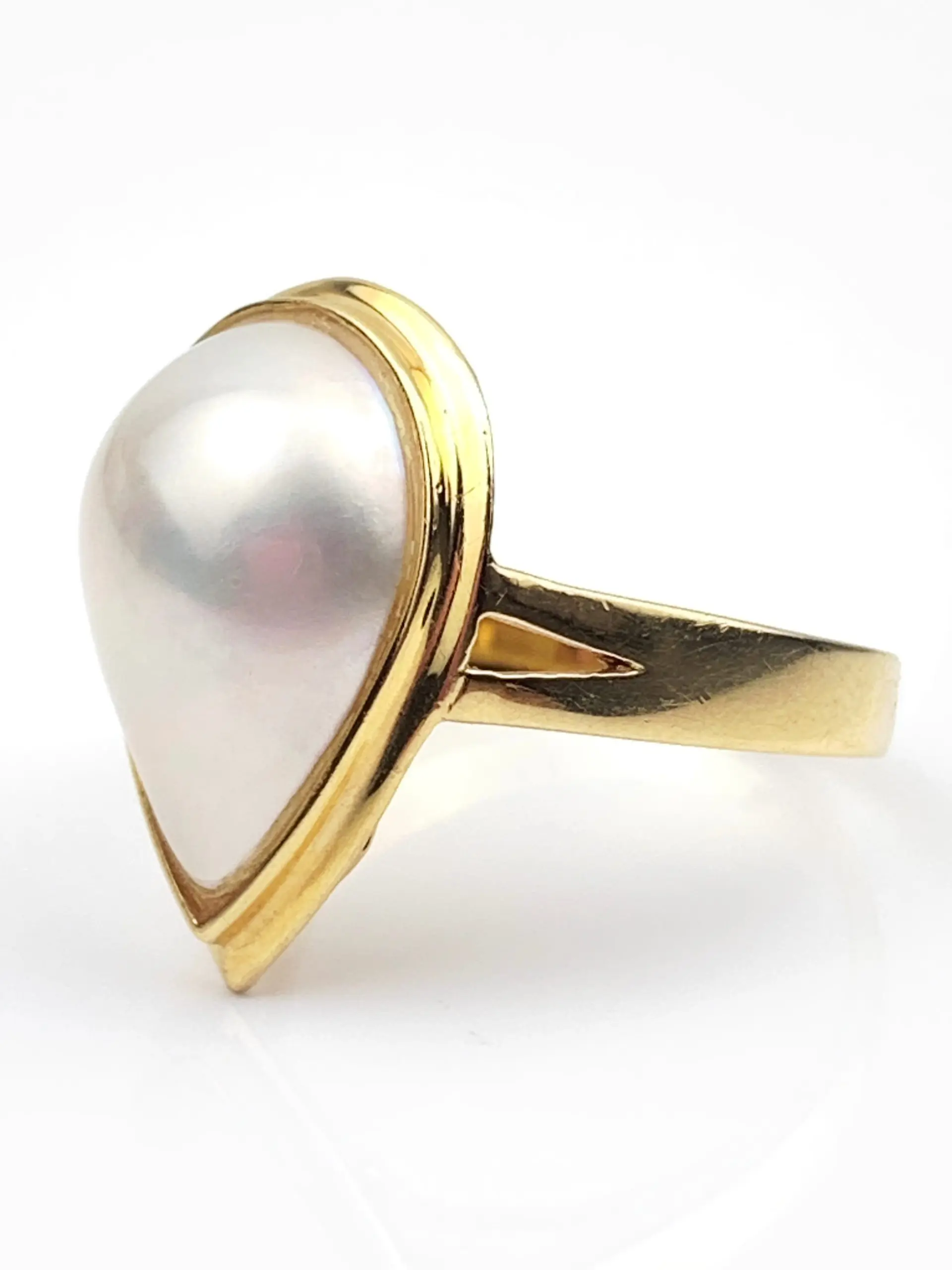 18ct Gold Pearl Ring - Image 3