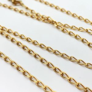 18ct Gold Chain Curb Link Necklace
